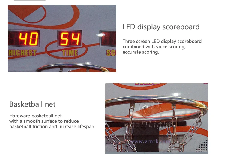 Electronic Shooting Scoring Basketball Arcade Game Machine